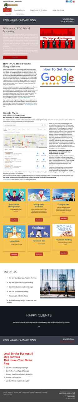 Screenshot pdgworldmarketing.com
