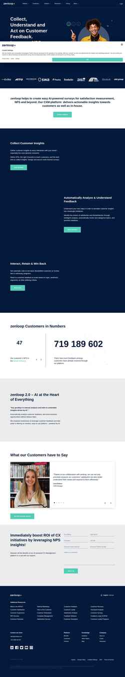 Screenshot www.zenloop.com