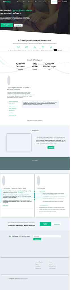 Screenshot www.ezfacility.com
