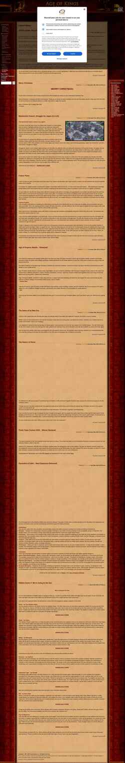 Captură de ecran aok.heavengames.com