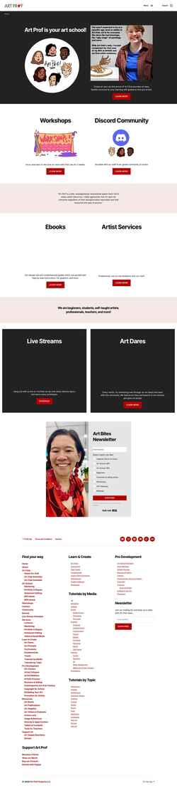 Снимак екрана artprof.org