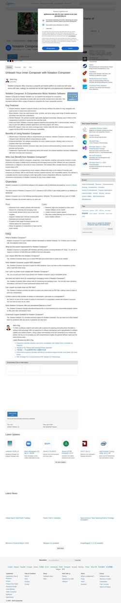 Captura de pantalla notation-composer.updatestar.com