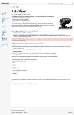 Screenshot wiki.pocketwizard.com