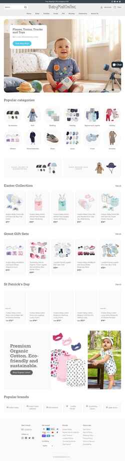 Captura de pantalla babymallonline.com