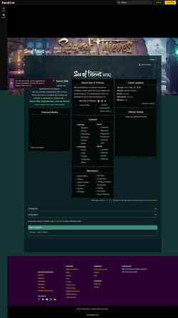 Snímek obrazovky seaofthieves.fandom.com
