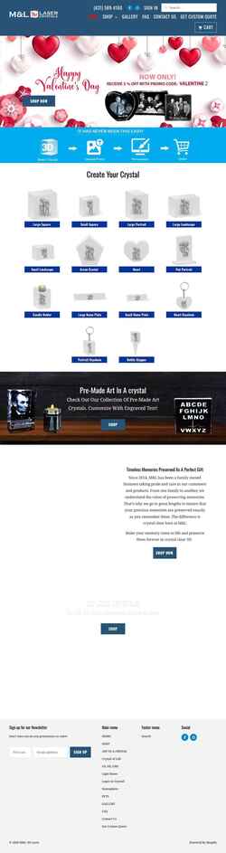 Screenshot ml3dlasercrystals.com