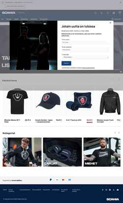 Képernyőkép shop.scania.com