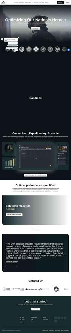 Screenshot www.o2x.com