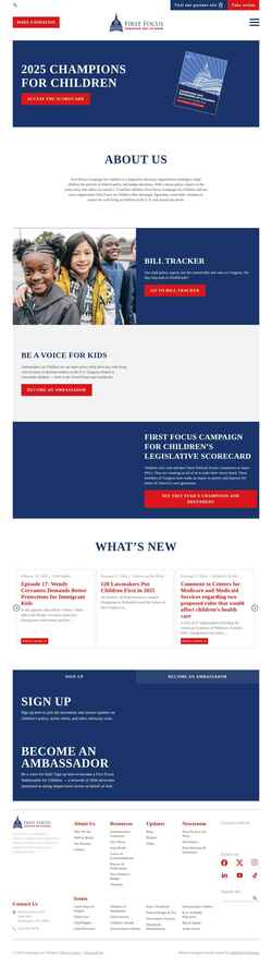 Captură de ecran campaignforchildren.org