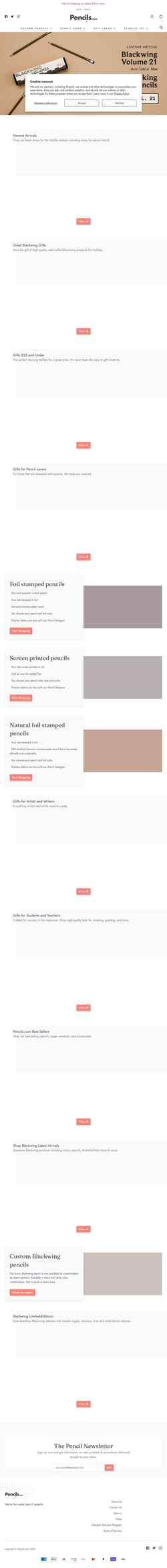Ekrānuzņēmums pencils.com