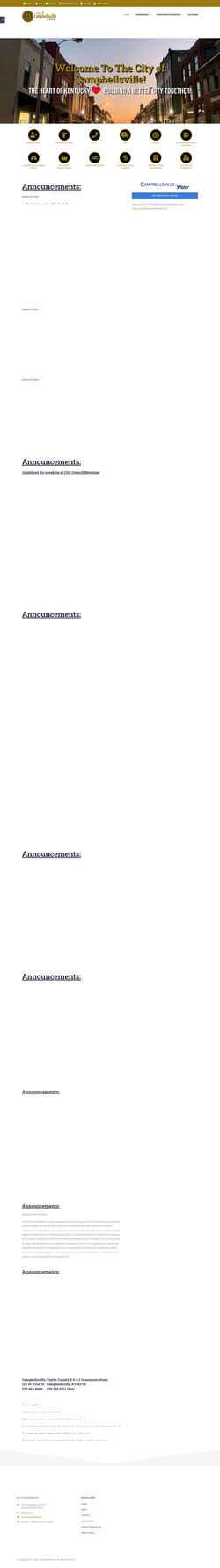 Screenshot campbellsville.us