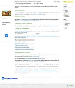 Ekrānuzņēmums the-data-mine.com