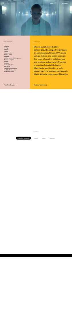 Screenshot lsproductions.com