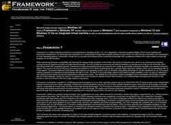Snímka obrazovky framework.com