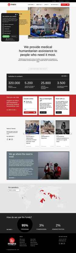 Screenshot www.magna.org