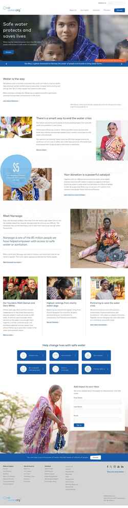 Screenshot water.org