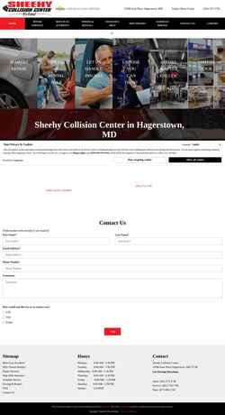 Screenshot sheehycollision.com