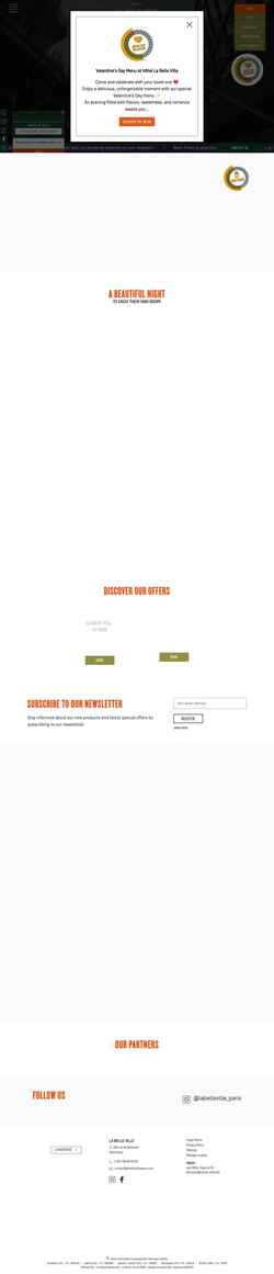 Screenshot www.labellevilleparis.com