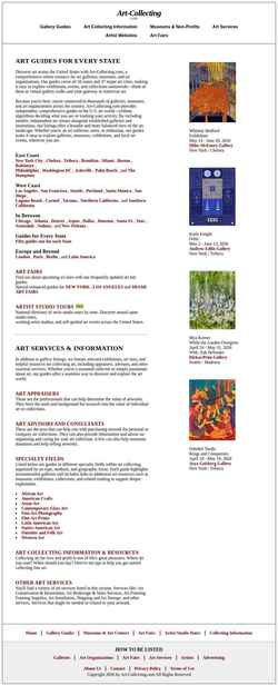 Posnetek zaslona art-collecting.com