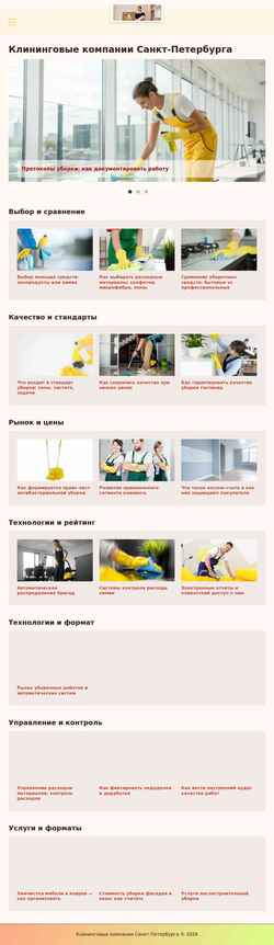 Screenshot cleaning-piter.ru
