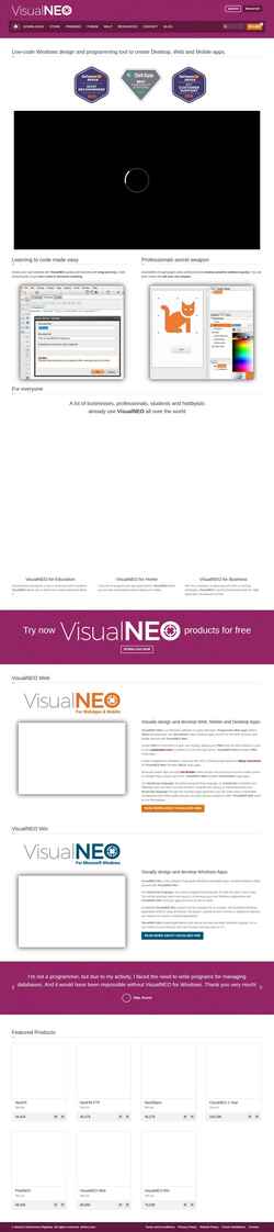 Captura de pantalla visualneo.com