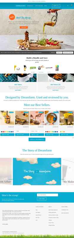 Snímek obrazovky dreamfarm.com