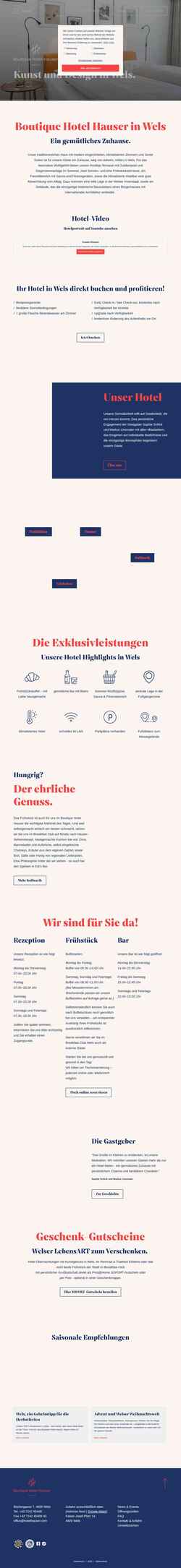Screenshot www.hotelhauser.com