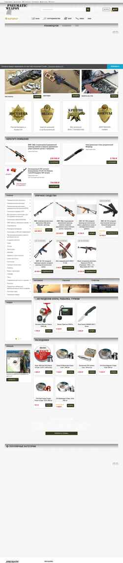 Snímek obrazovky pneumaticweapon.ru