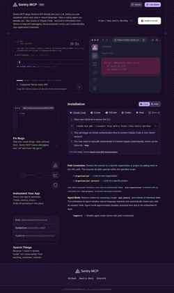 Screenshot mcp.sentry.dev