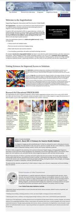 Screenshot angioinstitute.org