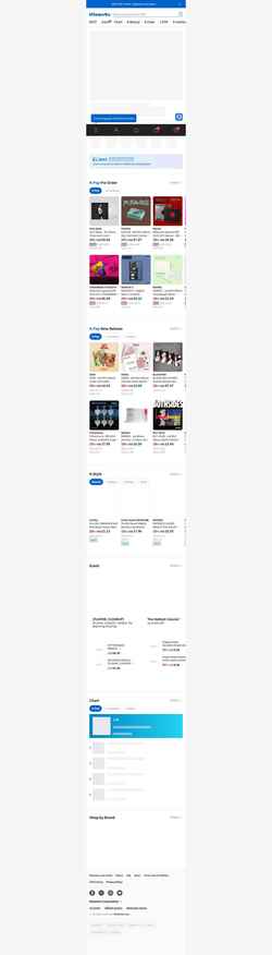 Posnetek zaslona www.ktown4u.com