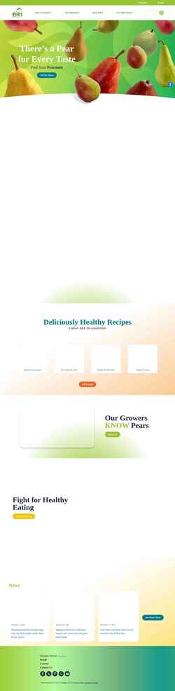 Screenshot www.usapears.org