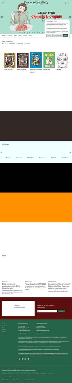 Captură de ecran drawnandquarterly.com