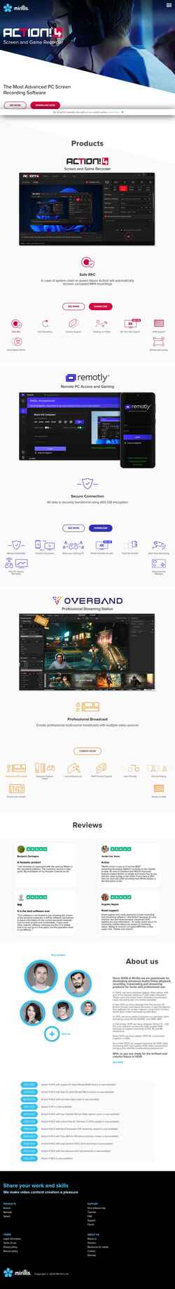 Screenshot mirillis.com
