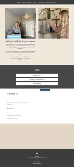 Screenshot lepelleskincare.com