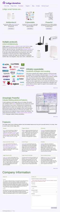 Screenshot www.indigodomo.com