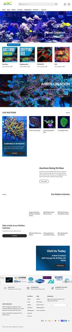 Screenshot areefcreation.com
