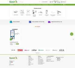 Captură de ecran sanitek.com.ua