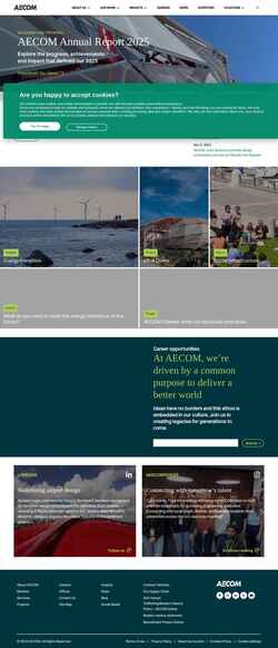 Снимак екрана aecom.com