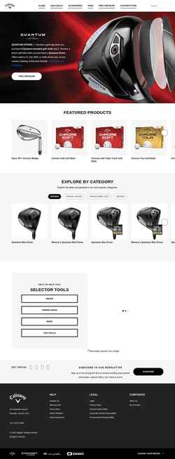 Снимак екрана au.callawaygolf.com