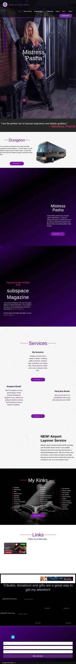 Screenshot domtoyourdoor.com
