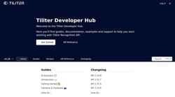 Screenshot developer.tiliter.com