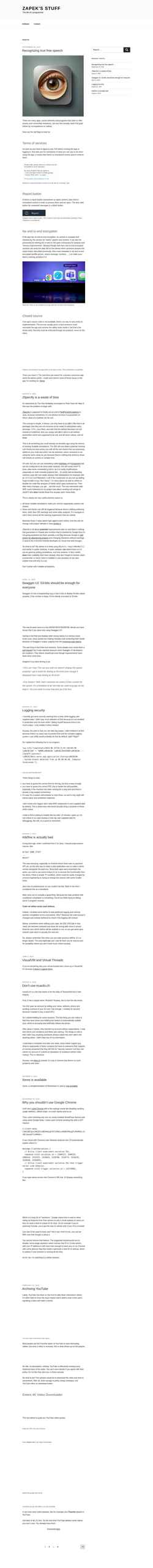 Screenshot zapek.com