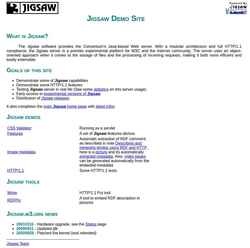 Snimka zaslona jigsaw.w3.org