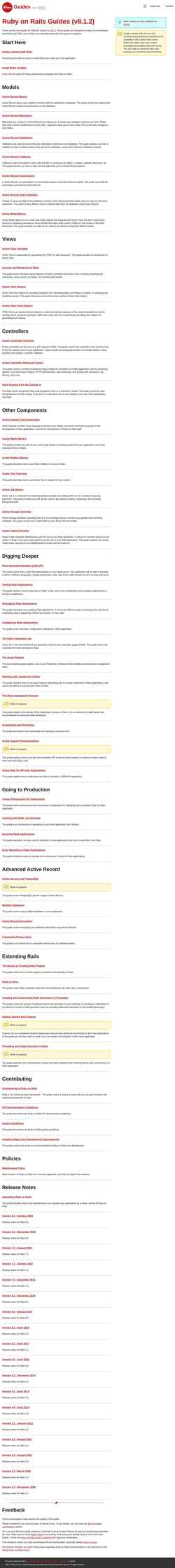 Schermata guides.rubyonrails.org
