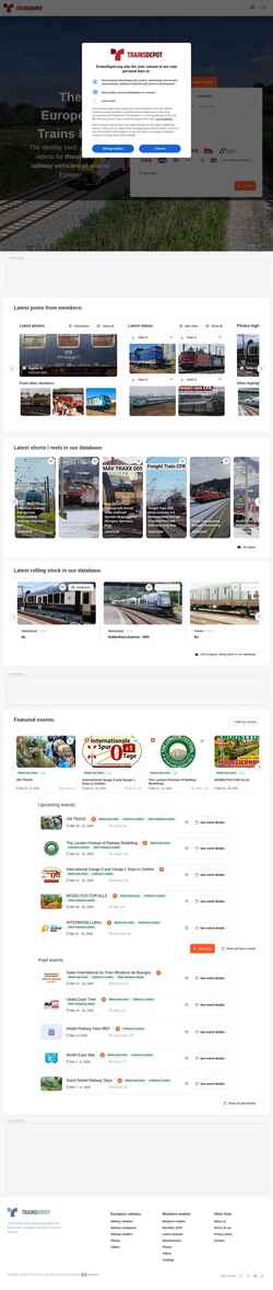 Captura de pantalla www.trainsdepot.org