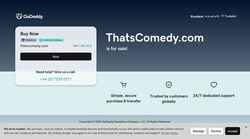 Screenshot www.thatscomedy.com