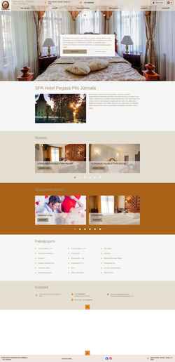 Captura de tela hotelpegasapils.com