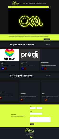 Screenshot on-motion.fr