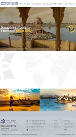 Screenshot orientexpressltd.com